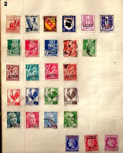 PLANCHE DE TIMBRES D ALGERIE (2)